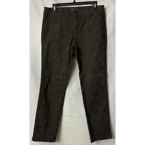 Gerard Darel Womens‎ Charcoal Gray Floral Design Jeans Size 40 EUC
